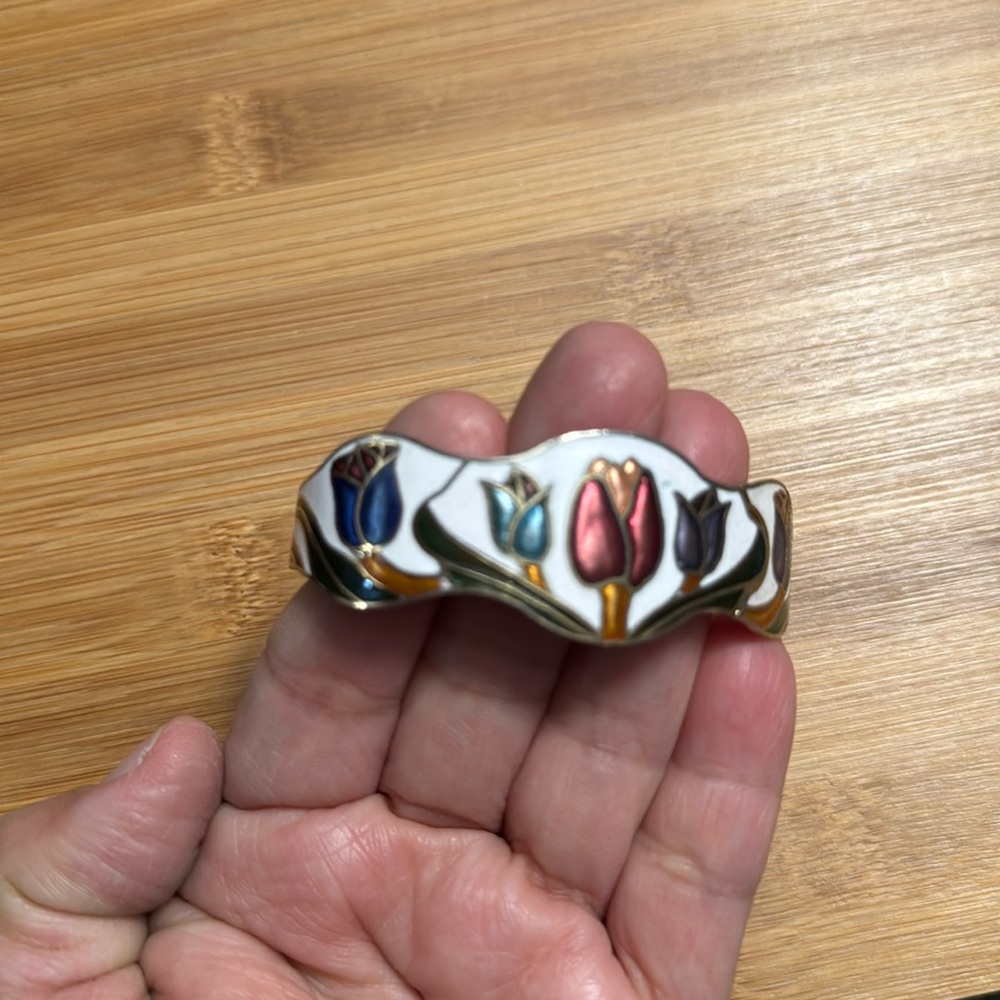 Tulips floral bracelet bangle